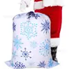 Bolsas de Regalo Grandes de Navidad con Cordón, Bolsas de Algodón con Cordón al por Mayor, Bolsas de Regalo de Papá Noel, Bolsas de Navidad de Poliéster-Algodón con Cordón