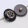 Botones Plásticos Electroplateados al por Mayor para Abrigos de Peluche y Camisas de Mujer, Botones Redondos de Perla Diamantada de Alta Gama Estilo Pequeño Fragancia