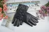 Guantes de Cuero para Hombre de Invierno para Motocicleta, Resistentes al Viento, al Frío, Impermeables, Cálidos y de Terciopelo, Guantes Engrosados con Pantalla Táctil de Invierno