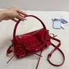 Bolsa Feminina Shuai Mi Jia Plissada Moda Estilo Coreano Ombro Único Transversal para Mulheres 2026 Outono Inicial Nova Ins Texturizada Chique Pequena Quadrada