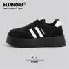 Tênis de Treino Alemão de Solado Grosso Universal para Mulheres, Novo Modelo Popular 2025, Sapatos de Algodão Espessos Quentes de Inverno, Tênis Casuais para o Dia a Dia