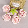 Flores de Rosa Multicolor Tela Decoración de Boda Flores de Seda Materiales de Flores Artificiales Hecho a Mano DIY Ramillete Accesorios para el Peinado 18 Colores