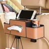 Portavasos Multifuncional para Coche, Caja de Almacenamiento para Coche, Estante de Almacenamiento en el Respaldo del Asiento, Caja de Almacenamiento en el Respaldo del Asiento, Caja de Pañuelos para Coche