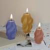 Molde de Silicona Zongbo DIY Geométrico Giratorio de Hilo para Vela Molde de Silicona con Forma Asimétrica para Vela de Aromaterapia Molde de Yeso