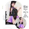 Bodega Borracha Pequeño Diablo Sexy Brillo Sexy Pu Tirante Halter Transparente Falda Corta Traje Íncubo Cos Uniforme Ropa de Mujer