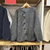Chaqueta Cardigan de Mujer 26 Estilo Otoño/Invierno Lana de Cordero Sintética Polar Cuello Redondo Manga Larga Cálida Casual Ropa de Abrigo 479616