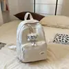 Mochila Versátil Estilo Universitario Personalizada Harajuku Japonés Simple Bolsa Escolar para Estudiantes Mochila Casual Americana para Viajes