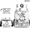 Producto de Juego Transfronterizo 3D Nuevo Set de Tres Piezas Forsaken Gubby de Mochila Escolar Estampada, Estuche y Bolso de Hombro