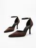 Venta al por mayor de nuevas sandalias de punta abierta sin talón transfronterizas, tacones de aguja y tacones sencillos y versátiles para mujer para el uso diario, directamente de fábrica