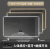 Espejo de baño LED cuadrado inteligente transfronterizo con sensor de cuerpo humano, control táctil, antivaho, montado en la pared, espejo de maquillaje iluminado