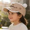 Gorra de Béisbol Elegante para Niños y Niñas de Primavera y Otoño con Diseño de Orejas de Oso, Sombrero para el Sol para Salidas al Jardín de Infancia