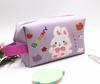 Bolsa de cosméticos de oso de dibujos animados estilo coreano para mujer, portátil, estilo ins, linda, de gran capacidad, estuche para lápices para niña, bolsa de almacenamiento, neceser