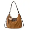 Bolsas de Grande Capacidade Outono e Inverno para Mulheres 2025 Nova Moda Mochila de Trabalho Multifuncional Bolsa de Ombro Único Saco de Balde