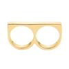 Nuevo anillo de dos dedos exagerado estilo punk retro personalizado de gran venta transfronterizo temu, joyería de gran venta europea y americana