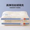 Almohada de Algodón para Niños Mayores de 6 Años, Núcleo de Almohada para Dormir con Protección de Columna Cervical, Almohada para Siesta para Dormitorio de Estudiantes de Secundaria, Par
