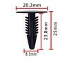 Para Camaro e Flamingo fornecimento localizador de encosto de cadeira nylon preto A161 OE:20319841