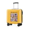 Maleta Trolley Infantil Rueda Universal Equipaje de Estudiante Maleta de Cabina de 20 pulgadas para Mujer Equipaje con Contraseña de Dibujos Animados Lindo para Hombre