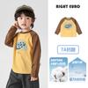 Camiseta de Manga Larga de Algodón Puro Estilo Europeo para Niños Otoño 2026 Nueva Ropa Infantil para Niños Mayores y Niños Pequeños Top Moderno para Niños