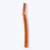 Cuchillo para recortar cejas al por mayor galvanizado mango recto depilador de cejas paja de trigo herramientas de belleza portátiles cuchillo para afeitar cejas macro fabricantes