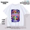 Roupa de Verão Infantil de Manga Curta Divertida 2, Camiseta de Algodão com Desenho para Meninos e Meninas