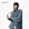 Camisa con Capucha a Cuadros Estilo Americano Protectora del Sol para Hombres y Mujeres, Camisa Protectora del Sol Estilo Perezoso de Verano, Chaqueta Casual de Manga Larga para Parejas, Moderna