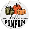 Decoración del hogar transfronteriza, Halloween, gato negro, calabaza, fantasma, serie, colgante de madera, logotipo redondo, placa de madera creativa