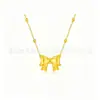 Collar con Colgante de Concha de Agua Oro 3D Oro Puro 999 Flor de Rosa Cadena para Clavícula Princesa Fugitiva Regalo para Transmisión en Vivo Artículo Popular