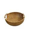 Cesta Grande de Frutas para Sala de Estar, Cesta de Frutas Tecida de Rattan Artificial Doméstica, Cesta de Armazenamento Satchel, Mesa de Centro Criativa, Prato de Frutas de Ano Novo