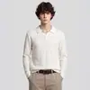 APO Ropa de Hombre Estilo Old Money Transfronterizo Suéter de Cuello Polo para Hombre Tejido de Punto de Manga Larga Suelto de Lujo Ligero Top Interior
