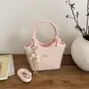 Bolso para el Trayecto al Trabajo para Mujer, Moda Trendy Nueva Primavera y Verano 2026, Sensación Exquisita y de Alta Gama, Bolso Cubo de Hombro Cruzado