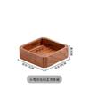 Cuenco cuadrado de madera de estilo japonés comercial de celebridad en línea, vajilla para restaurante de autoservicio de barbacoa y olla caliente, plato Yin de rollo de carne de res grasa