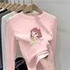 Colección de otoño e invierno: Camiseta interior térmica de manga larga para niños con estampados de dibujos animados, camiseta cálida, top casual y versátil, estilo moderno