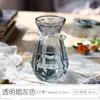 Vaso Vidro Transparente Sala de Estar Arranjo de Flores Escandinavo Hidropônico Bambu Rico Moderno Simples Garrafa de Flor Seca Cultura em Água Rabanete Verde Grande