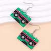 Brincos Acrílicos Fita Novo Vintage Transfronteiriços Coloridos Tendência Exagerados Brincos de Moda Joias de Orelha para Mulheres