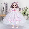 Muñeca BJD de 30 cm y 6 Puntos Muñeca Infantil Tipo Barbie Niña Princesa Juguete Regalo de Cumpleaños Muñeca Multiariculada