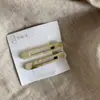 Horquilla Ovalada Hueca de Acetato Simple para Flequillo Roto de Niña Pinza de Pato Clip Lateral para Maquillaje Accesorio para el Cabello