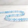 Direto do fabricante: Contas soltas de calcedônia de Xinjiang e água-marinha, atacado para pulseiras e colares DIY