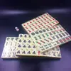 Producción al por mayor de Mini Mahjong de Viaje Azulejos de Mahjong de Viaje Azulejos de Mahjong Portátiles Bolsillo para Dormitorio Mahjong Pequeño de 24 mm