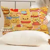 Funda de almohada de felpa con orejas grandes de invierno, forro polar doble grueso, funda de almohada individual de forro polar de coral para niños, lavable, estilo de dibujos animados