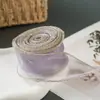 Cinta de Hilo Cola de Pez con Borde Dorado Rollo de 4 cm Accesorios para Cajas de Regalo Cinta Decorativa para Empaque de Flores Accesorios para Accesorios de Peinado DIY Cinta de Tejido