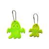 Pingente Fantasma Refletivo Transfronteiriço Decoração de Halloween Pingente Chaveiro Luminoso Noturno
