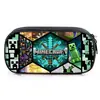 Estuche de Lápices Minecraft Gran Capacidad Estuche de Lápices de Dibujos Animados Anime Estudiantes de Primaria y Secundaria Estudiantes Varones Caja Cuadrada de Papelería para Personas