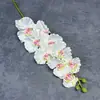 Flor Artificial de Haste Única com 9 Flores de Orquídea Borboleta para Decoração de Casamento, Hotel, Decoração de Casa, Arranjo de Flores, Enfeites de Flores Artificiais Atacado Transfronteiriço