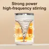 Novo Copo de Mistura Transfronteiriço, Isolamento Térmico Totalmente Automático, Medição Inteligente de Temperatura, Copo de Café Portátil Magnético Elétrico, Copo para Leite de Soja e Milkshake