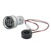 Luz indicadora redonda al por mayor VA amperímetro voltímetro 2 en 1 luz de señal 22 mm Mini pantalla LED