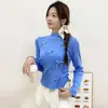 Suave suéter de punto holgado de manga larga con lazo tridimensional para mujer, diseño de otoño, único y versátil