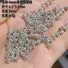S925 Plata Lisa Cuentas Ojo de Gato Fábrica Venta al por Mayor Joyería Cuentas Espaciadoras Hielo Triturado Accesorios Joyería DIY Cuentas de Plata Lisa