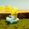 Frango Amarelo Animal Resina Pequenos Acessórios Micro Paisagem Enfeites Boneca Fofa Criativa Enfeites de Mesa Decorações Artesanais