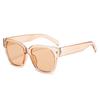 Gafas de sol de moda con montura grande cuadrada europea y americana, gafas de sol retro adelgazantes y modernas para mujer, gafas de sol transfronterizas personalizadas que combinan con todo.