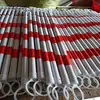 Poste de Barrera Reflectante PVC de Factura Gratis Varilla de Enlace de Advertencia Roja y Blanca Varilla de Conexión Telescópica Poste de Funda de Plástico